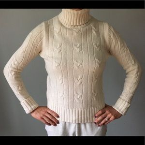 J.crew cableknit sweater